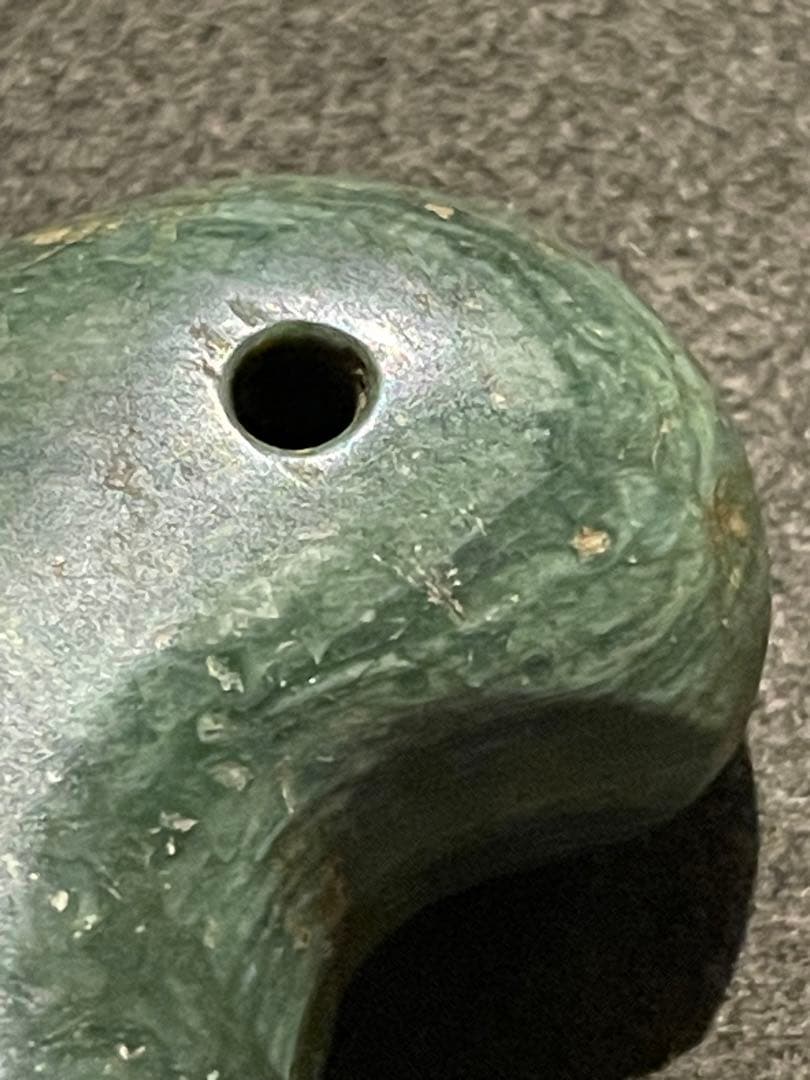 古墳時代　出雲石勾玉　コの字型 大型　出土品