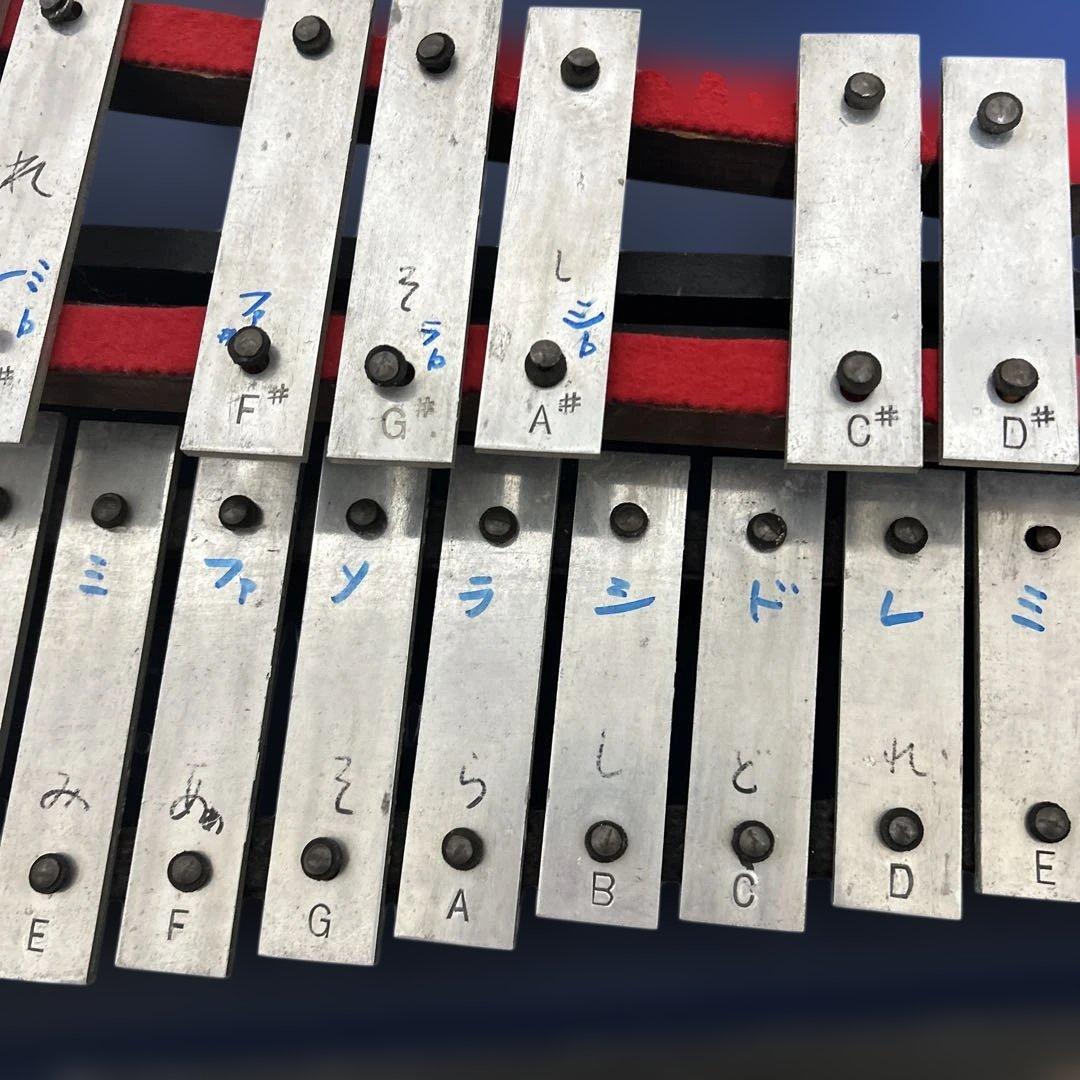グロッケン 鉄琴　ハードケース 32音