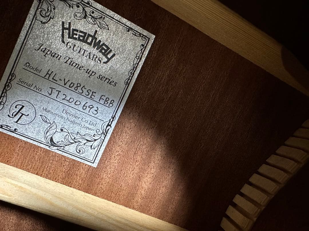Headway Guitars アコースティックギター サンバースト