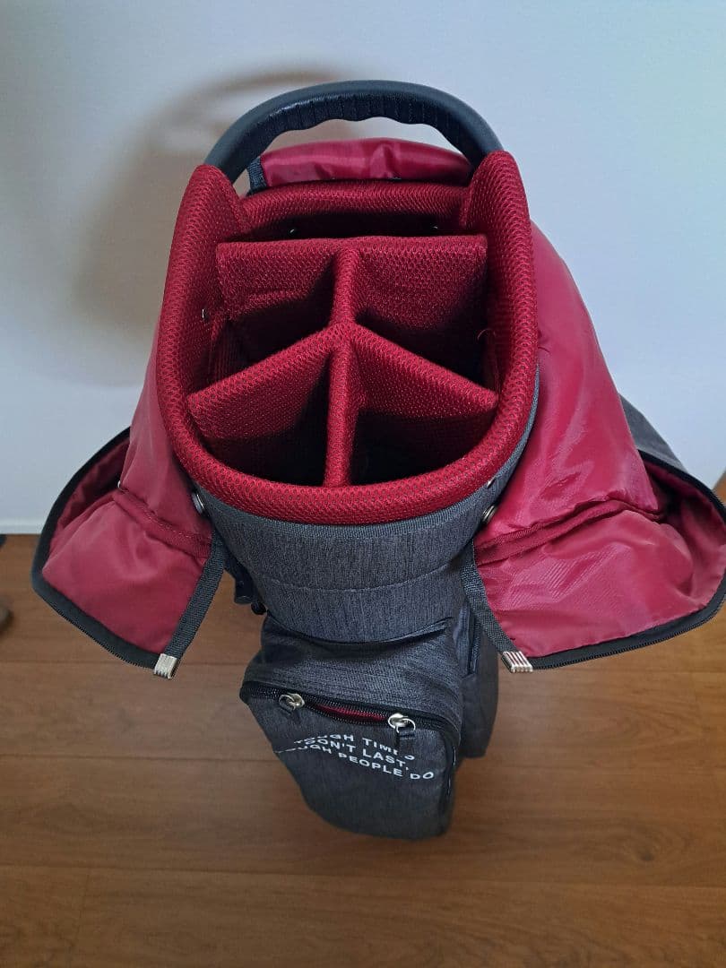 美品　ONOFF オノフ キャディバッグ 杢 （モク） グレー