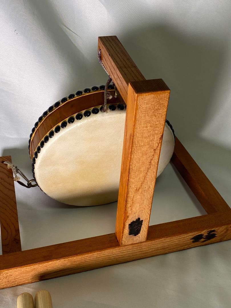 ２１５５❣️ 民謡平太鼓　ミニ　台付　2セット