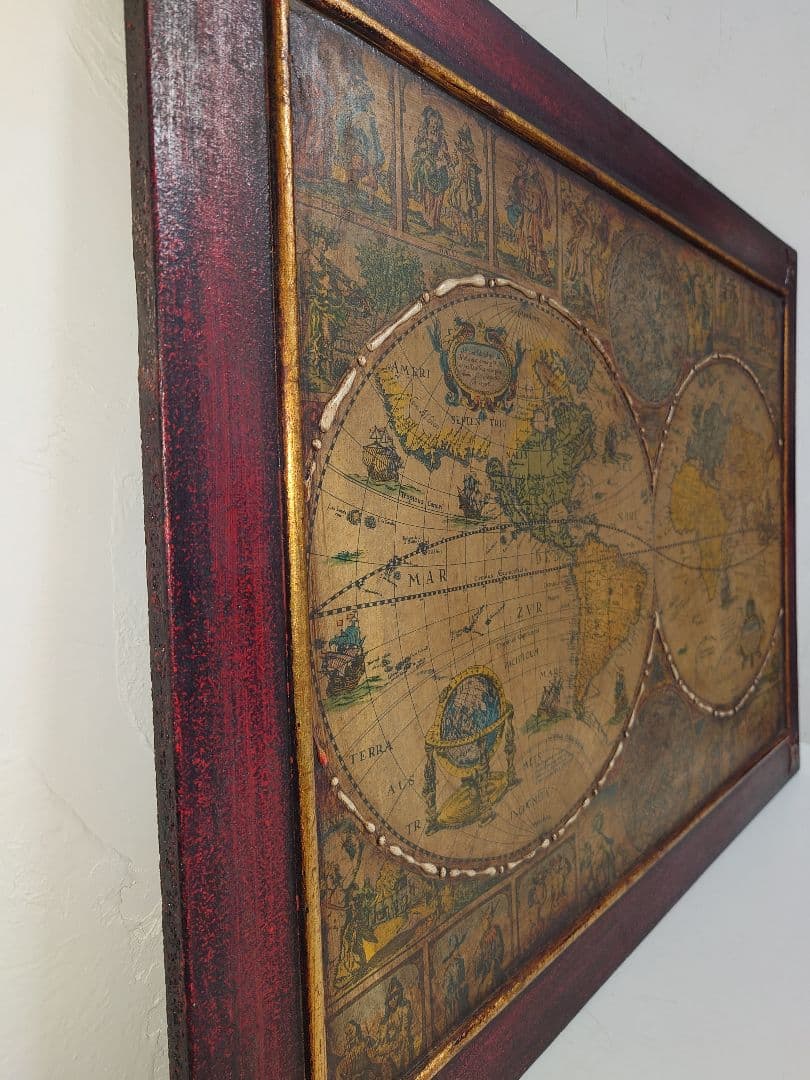 地球 地図 飾り ディスプレイ アンティーク レトロ ヴィンテー ビンテージ