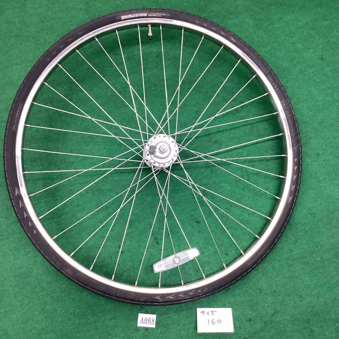ステンレス　リム&スポーク　前輪 27x1-3/8 ハブダイナモ j2端子　27
