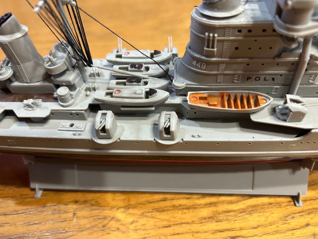 イタリア高速巡洋艦ポーラ1/350サイズ精密製作、完成品送料込み販売