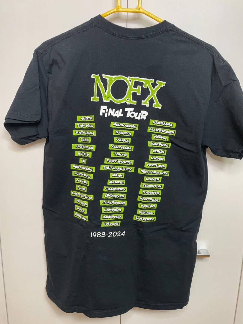 NOFX　Final TourのオフィシャルTシャツ　サイズM