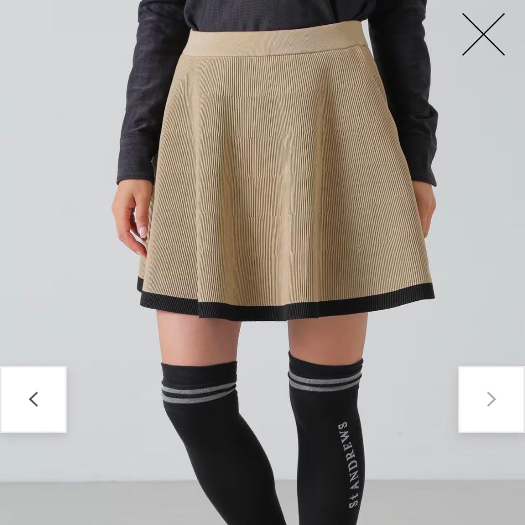 セントアンドリュース　レディースゴルフウェア　スカート　ベージュ