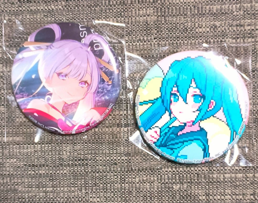 【未開封/激レア品/非売品】超かぐや姫　CD　特典　缶バッジ　ヤチヨ 初音ミク