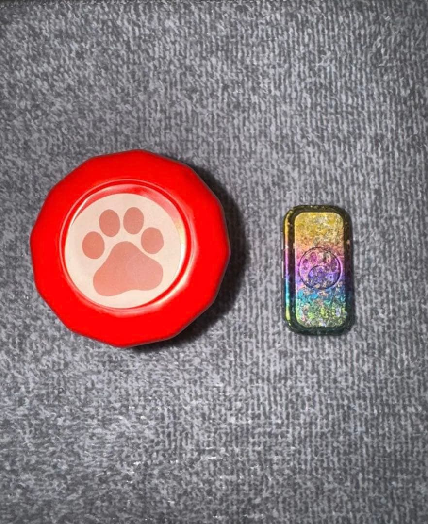 猫神 EDC クリスタルチタン磁気音叉フィジェットスライダー　金属フィジェット