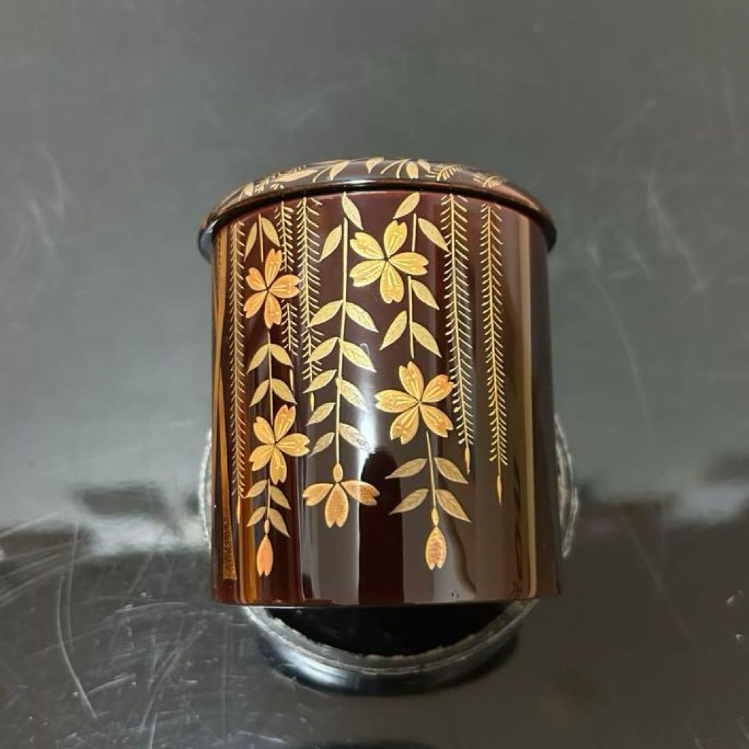 枝垂桜蒔絵金輪寺茶器　茶道具懐石茶箱鵬雲斎坐忘斎淡々斎即中斎棗水指茶杓水屋茶碗