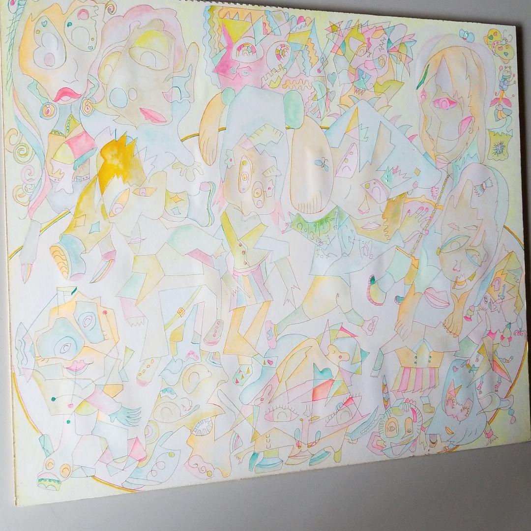 絵画、お顔がいっぱい