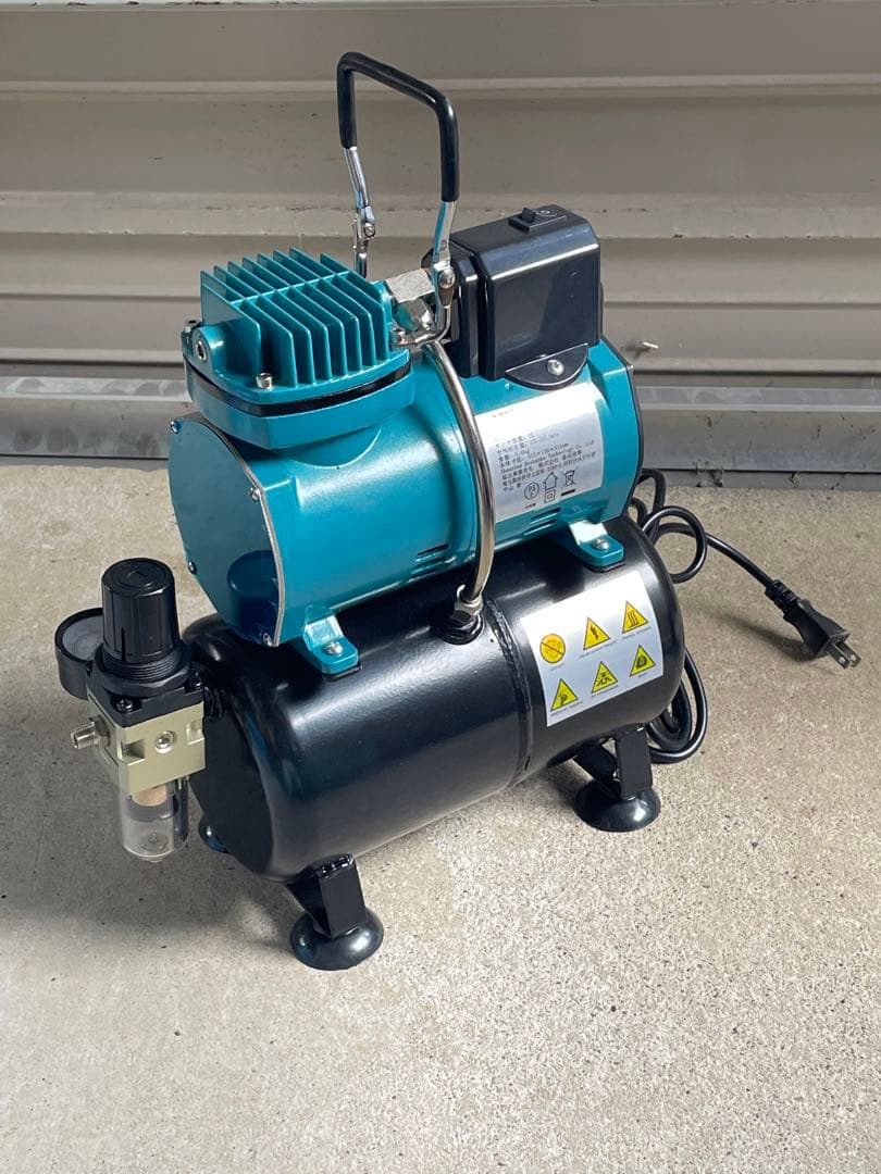 エアブラシコンプレッサーセット/エアコンプレッサー/泰成商事/美品