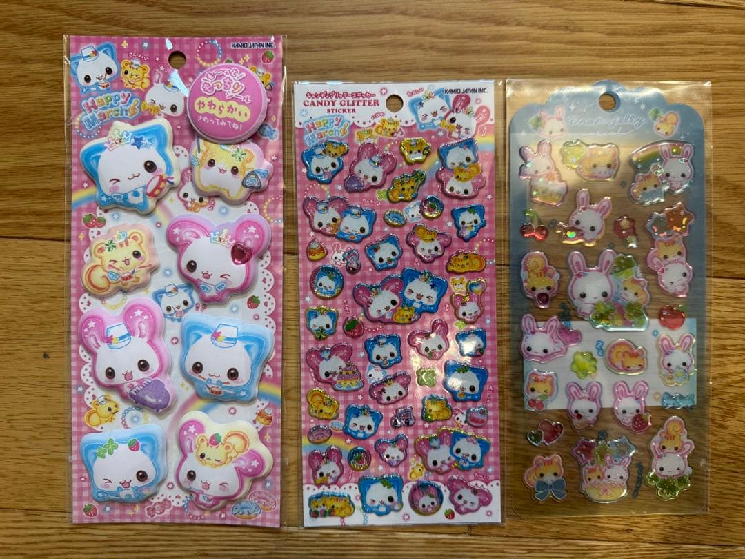 シール15枚セット　うるちゅる　おはじき　ピカプニ　ボンボンドロップ