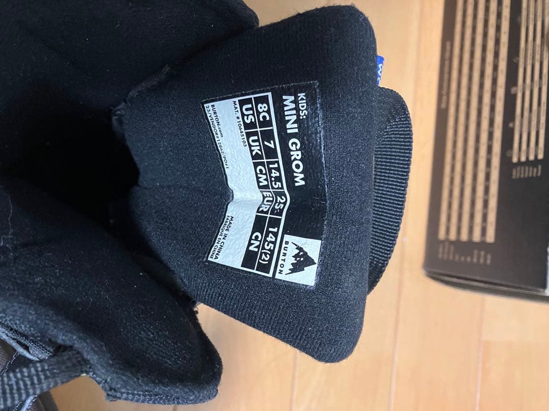 ［美品］BURTON MINI GROMミニグロムスノーボードブーツ14.5cm