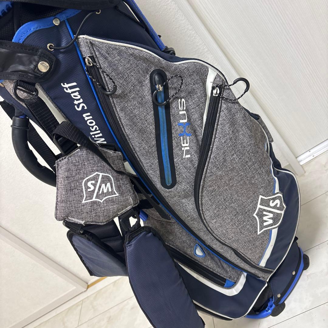 美品軽量 WILSON ウィルソン NEXUS3 スタンドキャディバッグ9.5型