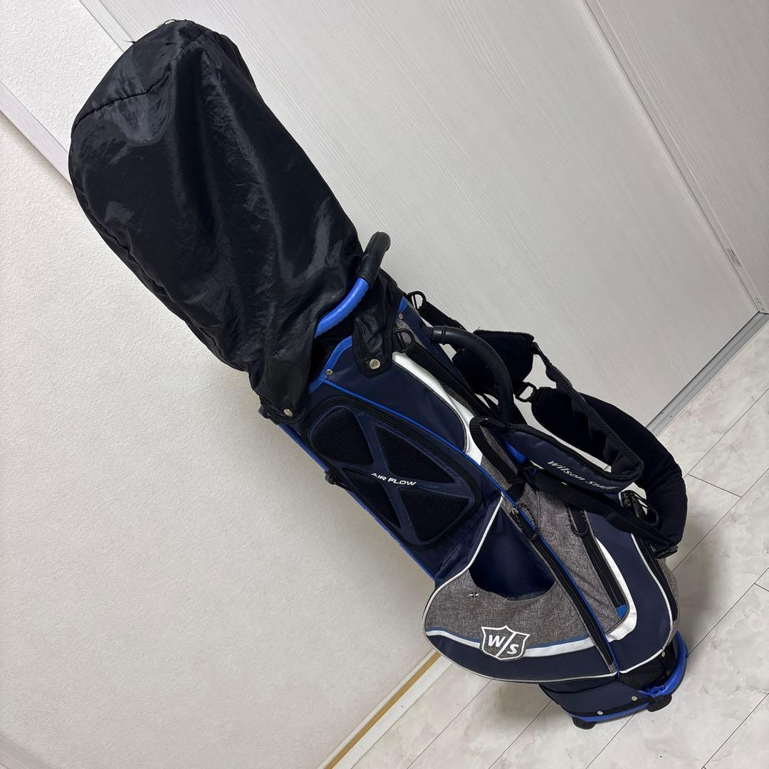 美品軽量 WILSON ウィルソン NEXUS3 スタンドキャディバッグ9.5型