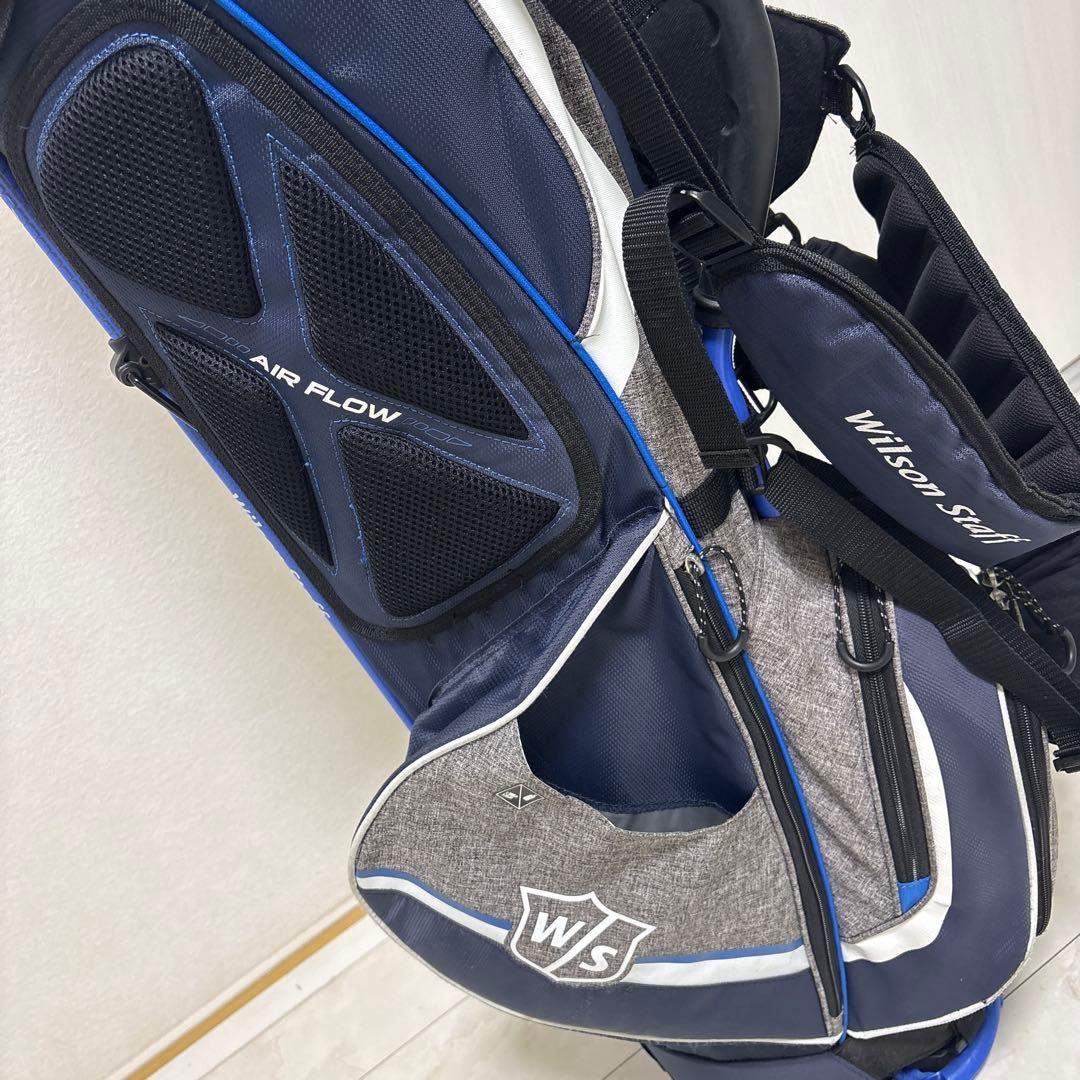 美品軽量 WILSON ウィルソン NEXUS3 スタンドキャディバッグ9.5型