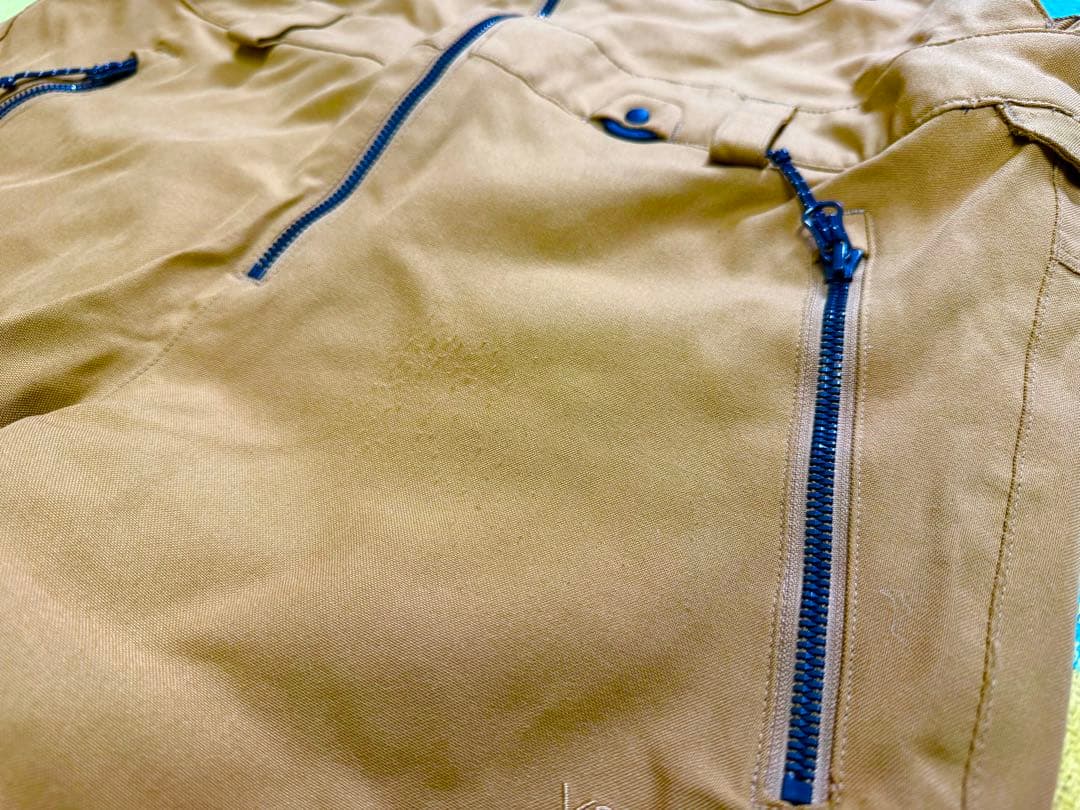 VOLCOM ブラウン オーバーオール リブパンツ