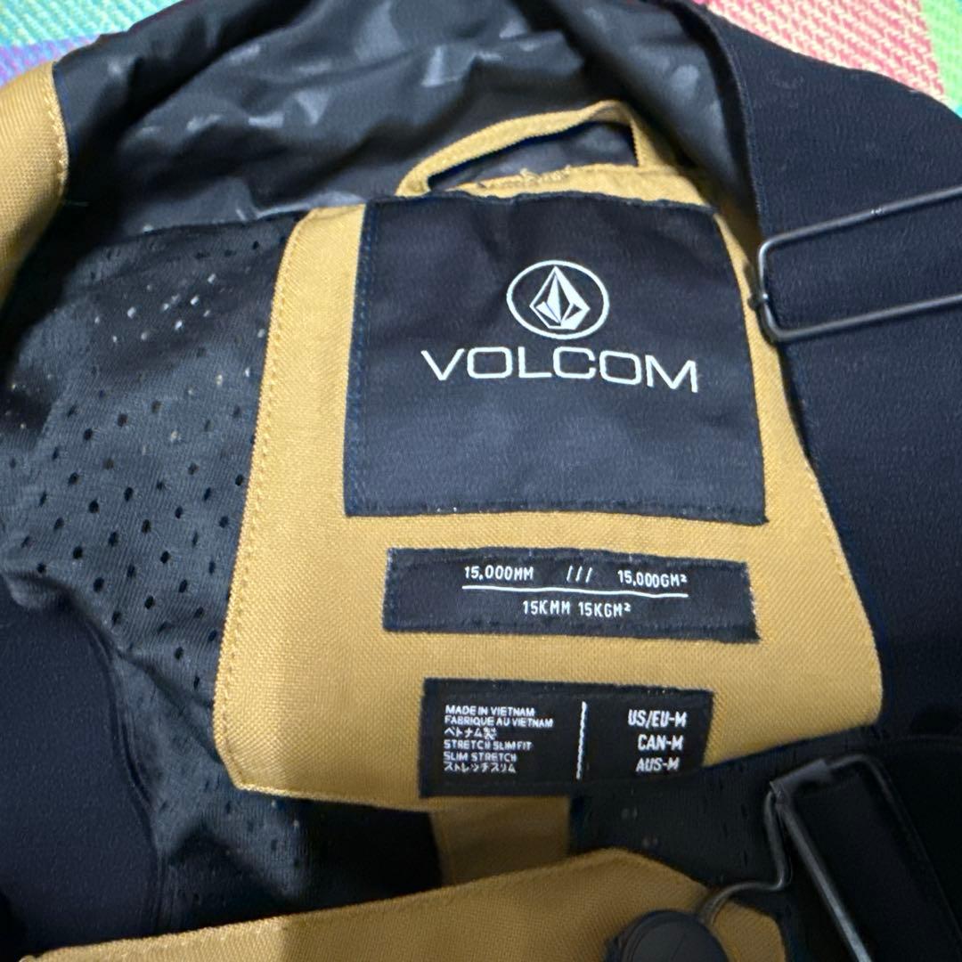 VOLCOM ブラウン オーバーオール リブパンツ