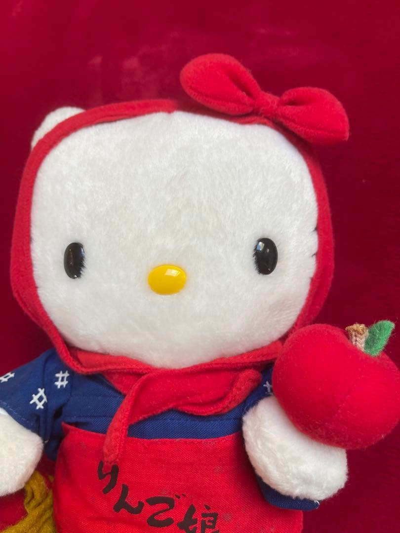 希少 ご当地キティ みちのくキティ物語 青森 りんご娘 ぬいぐるみ