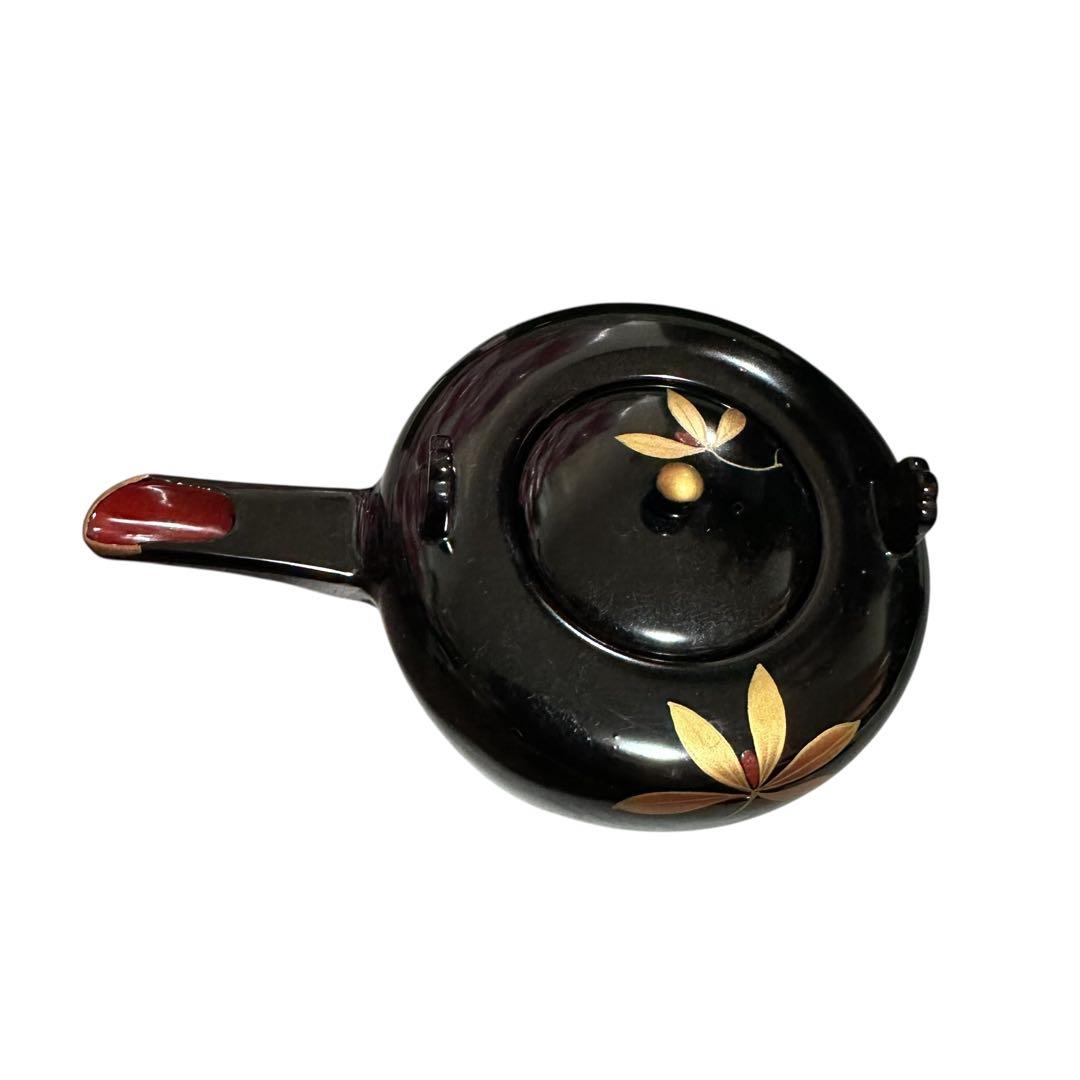 お屠蘇器セット 漆器 鉄せん花柄 酒器