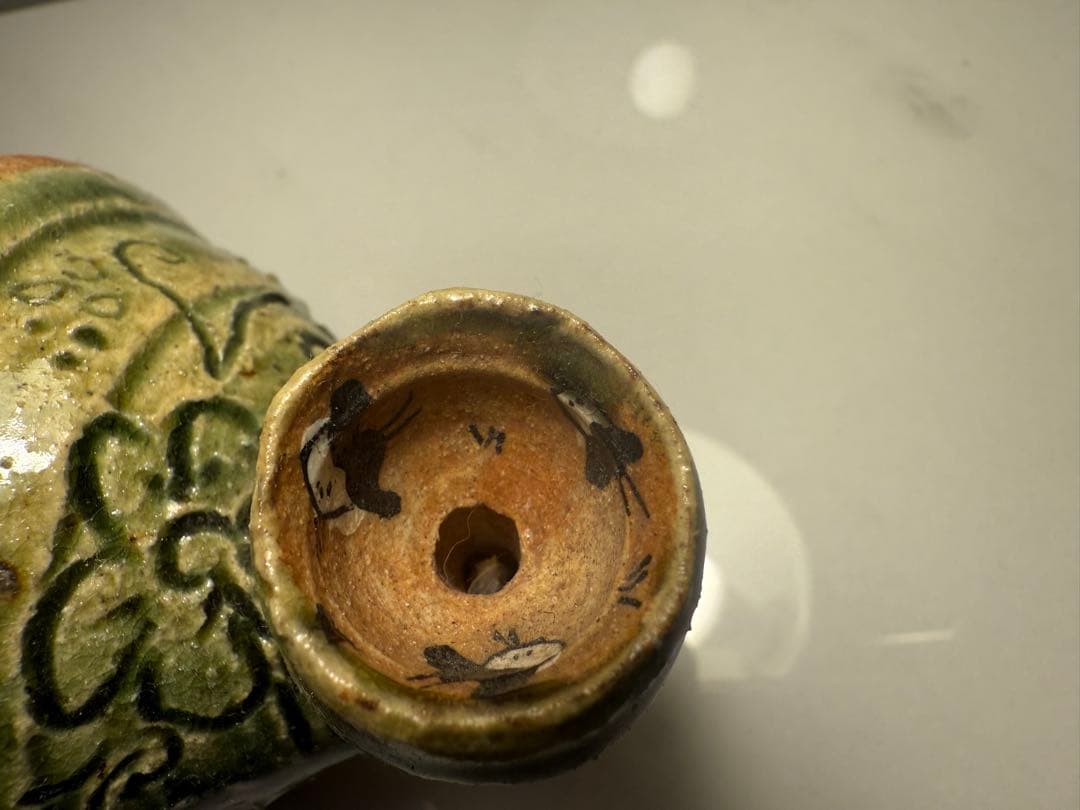 池田省吾 作　陶製喫煙パイプ 25cm