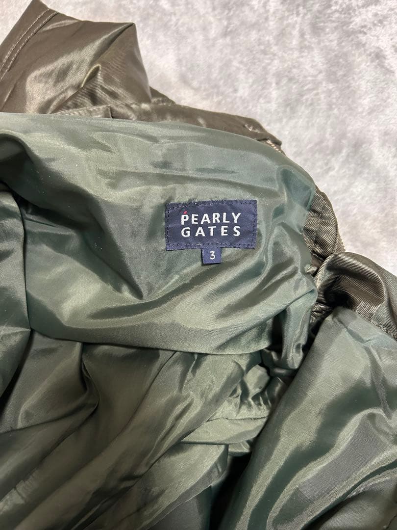 PEARLY GATES 　ナイロンパンツ(カーキ）