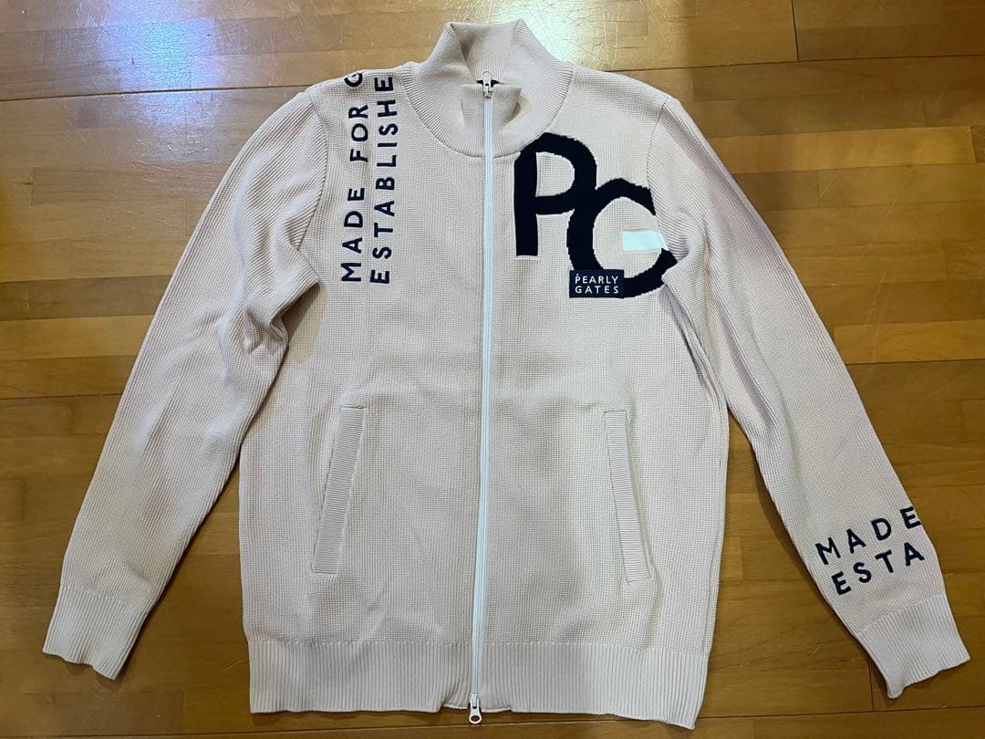 最終価格　パーリーゲイツゴルフウェア ニットジップジャケット 0 ピンク