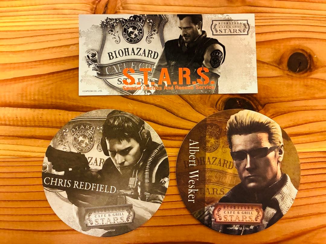 d*2様 ★激レア★ バイオハザード S.T.A.R.S. コースター ステッカ