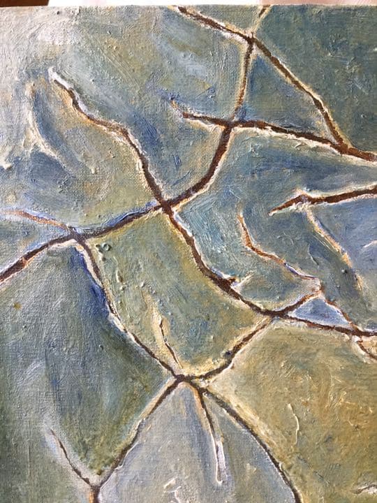 油絵　抽象　オリジナル