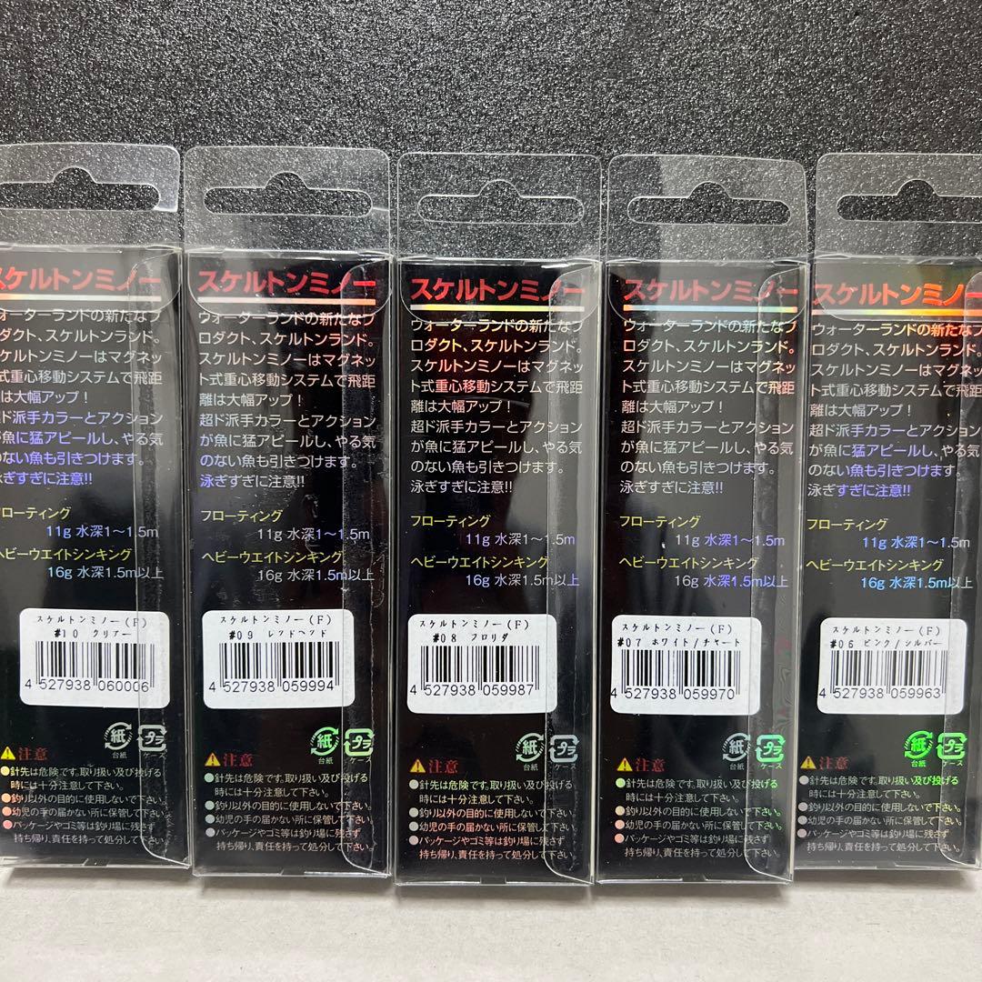 【新品】スケルトンミノー10個セット(フローティング)