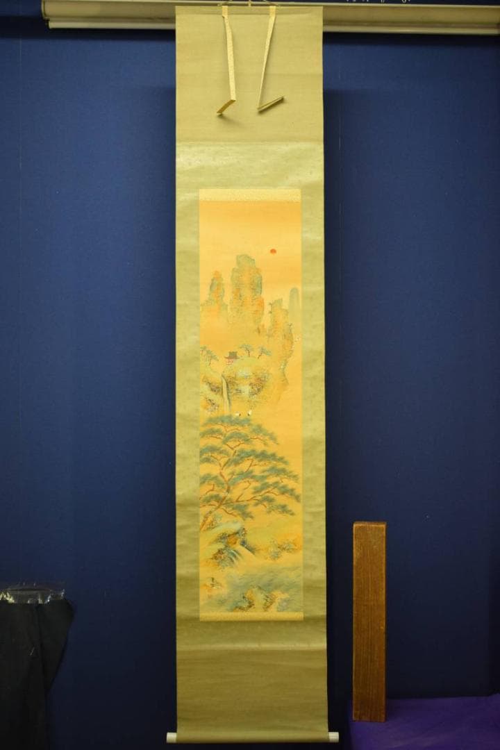 不詳/作者不詳/蓬莱山図/布袋屋掛軸HE-368