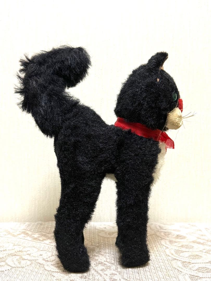 シュコ　ヴィンテージ　黒猫　ぬいぐるみ　Schuco