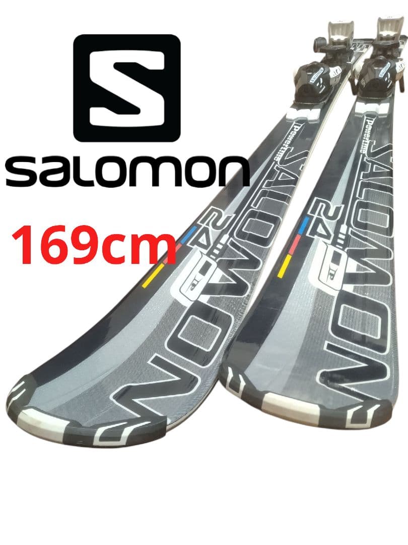 【状態良好☆】169cm　SALOMONスキー板セット♪　送料無料！
