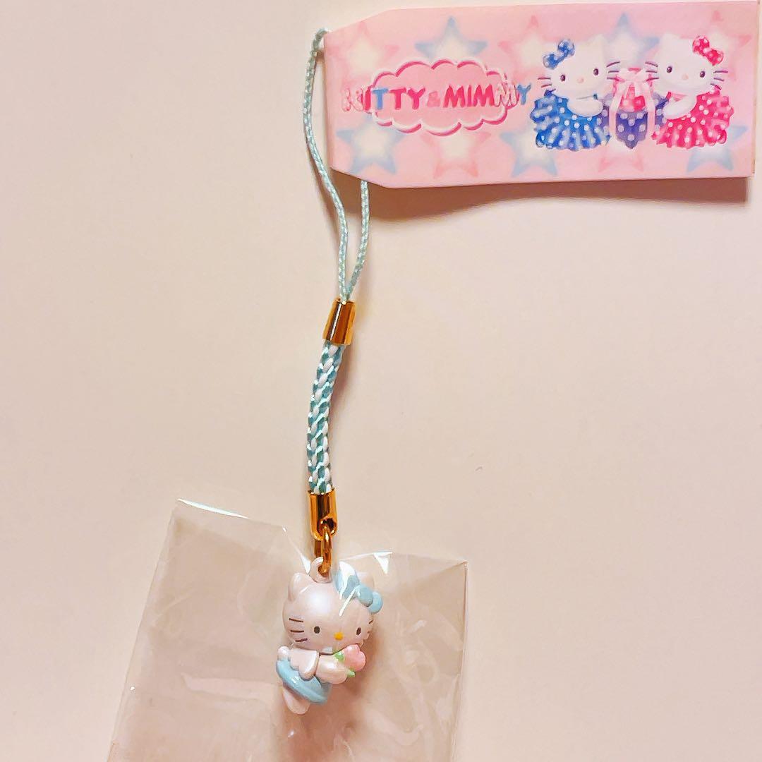 希少レア　ハローキティ　ミミィ　根付け　2002年製 エンジェル　サンリオ