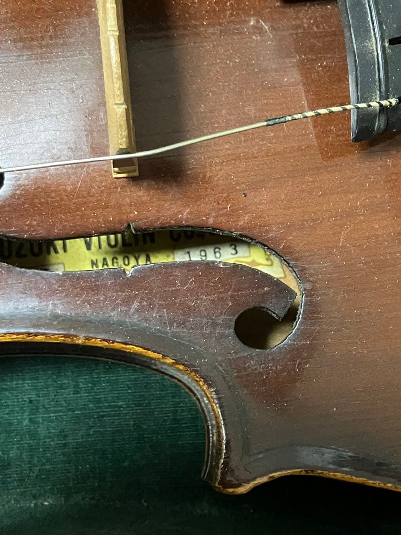 木製ブラウンバイオリン本体