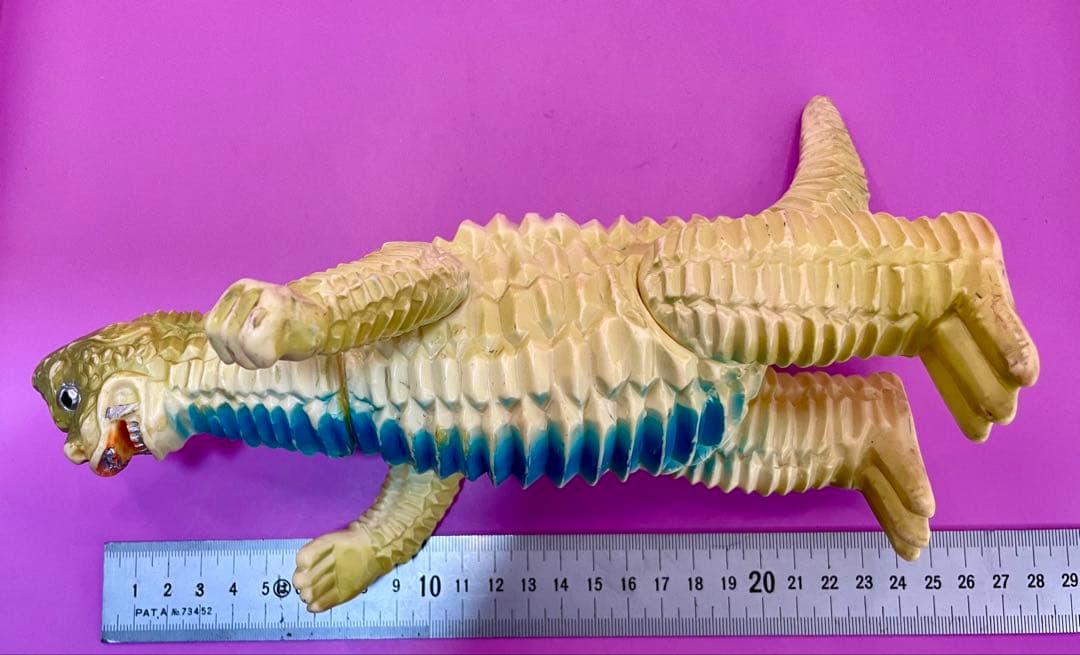 マルサン初期 レッドキング 美品 ソフビ人形 首は接着ブルマァクM1号ドクロ怪獣