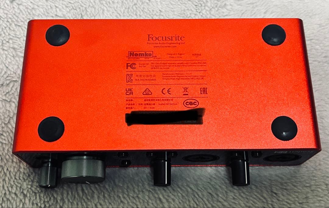 【ちょきりん】Focusrite Scarlett 2i2 Gen3