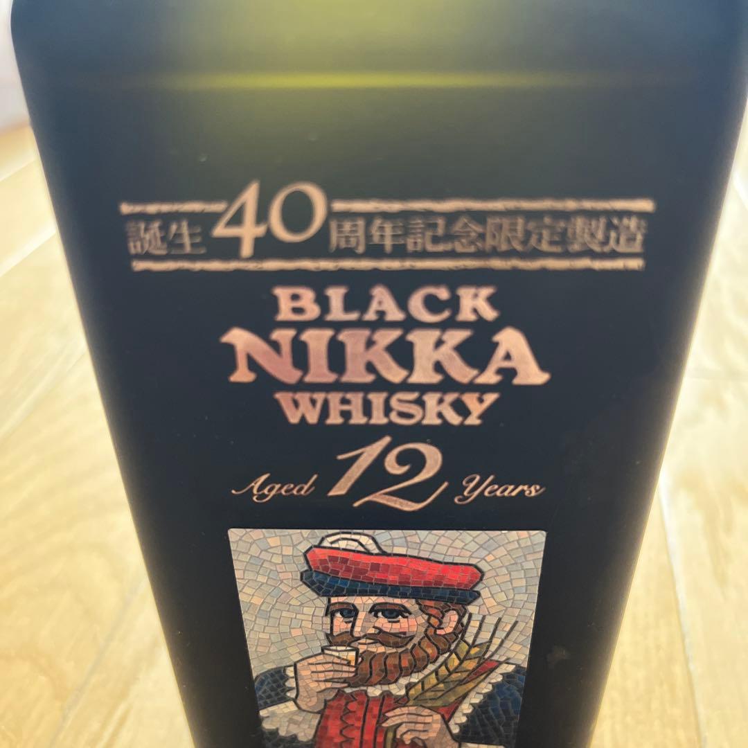 BLACK NIKKA WHISKY 12年 720ml 40周年記念限定 空瓶
