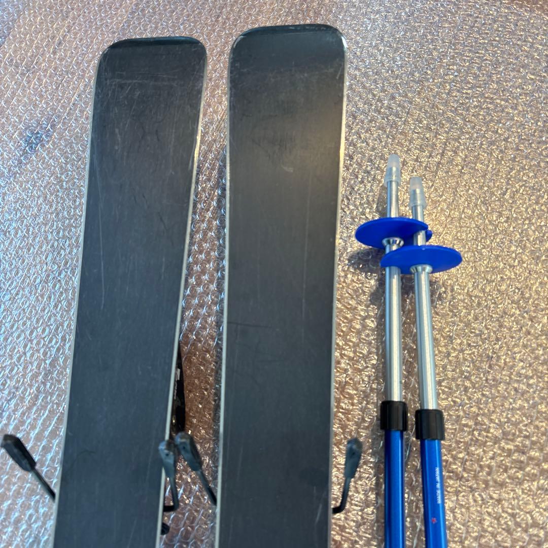 ジュニアスキーセット　SMALLOW 100cm 19cm未使用ストック付
