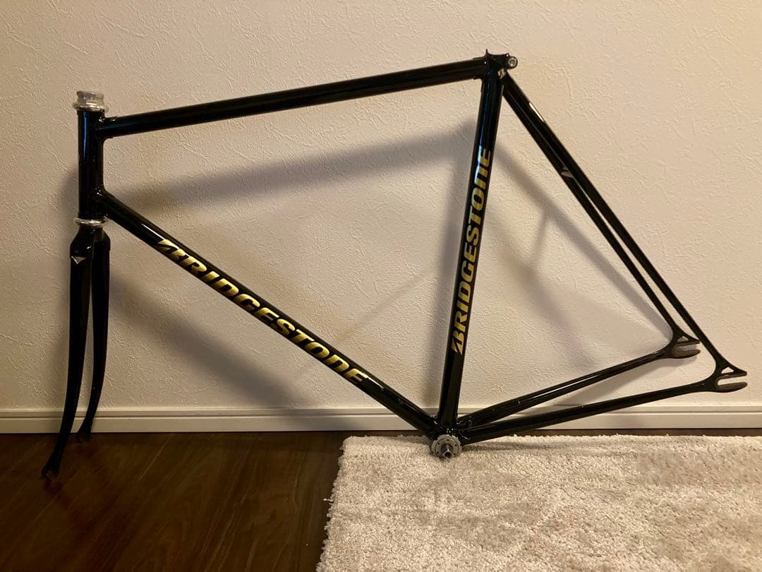 送料込み　BRIDGESTONE ピスト フレーム ブラック njs 競輪