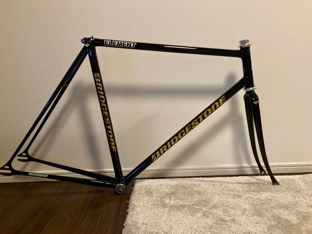 送料込み　BRIDGESTONE ピスト フレーム ブラック njs 競輪