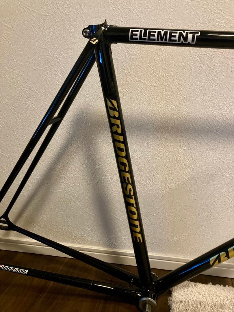 送料込み　BRIDGESTONE ピスト フレーム ブラック njs 競輪