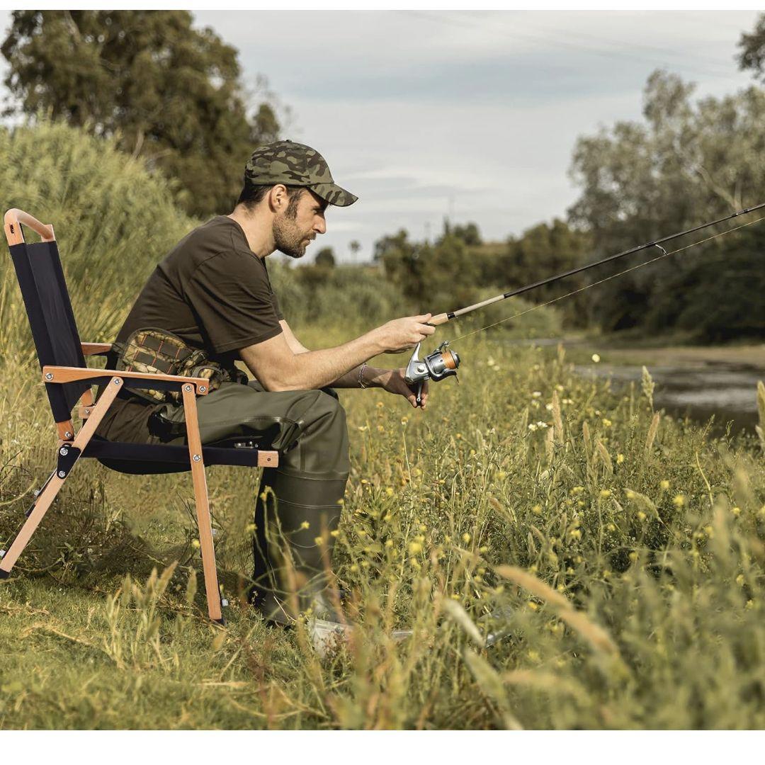 ★新品未使用★カーミットチェア型 クラシックキャンプチェア ブラック