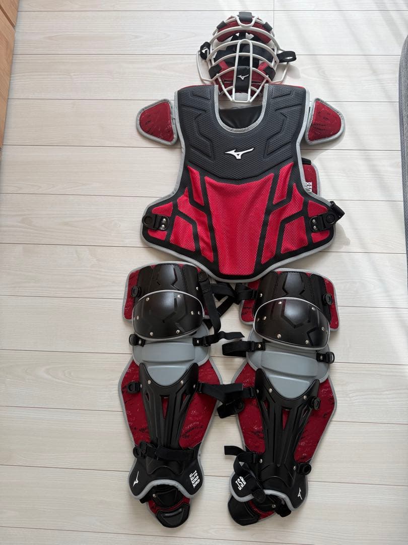 ミズノ MIZUNO限定 軟式捕手防具3点セット 24ミズノセレクションモデル
