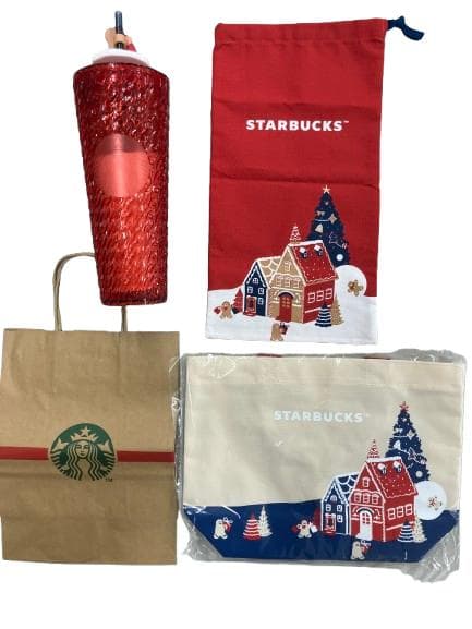 タイ限定 スターバックス ホリデーレッド・クリスマス ショッピングバッグ