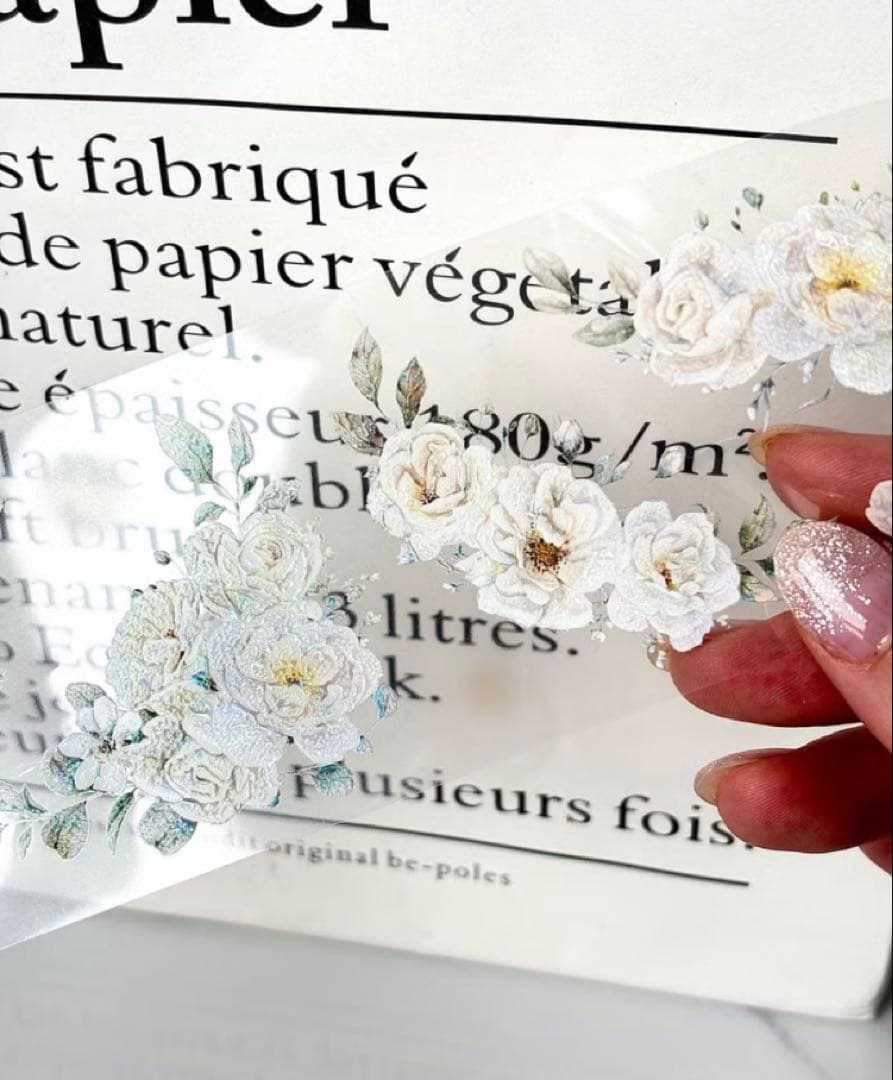 ggaggong アイボリーブルームPETテープ