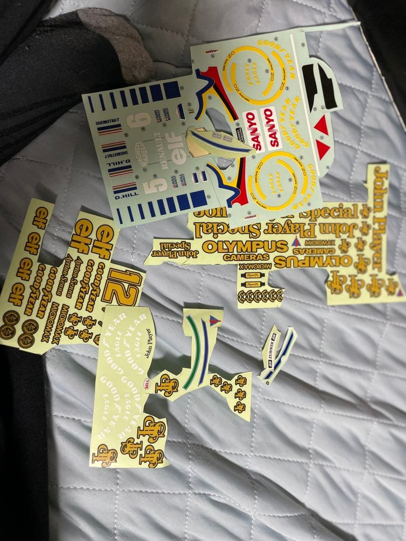 f104 Lotus 97T アイルトン・セナ 1/10 デカール残付き