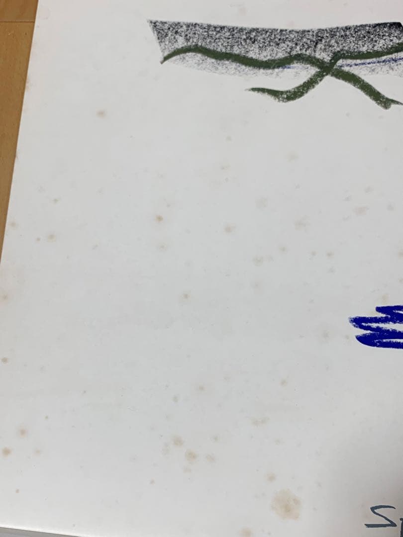 黒田征太郎 クレヨン画 Life さいたさいた 原画 横約59×縦約83.5c②