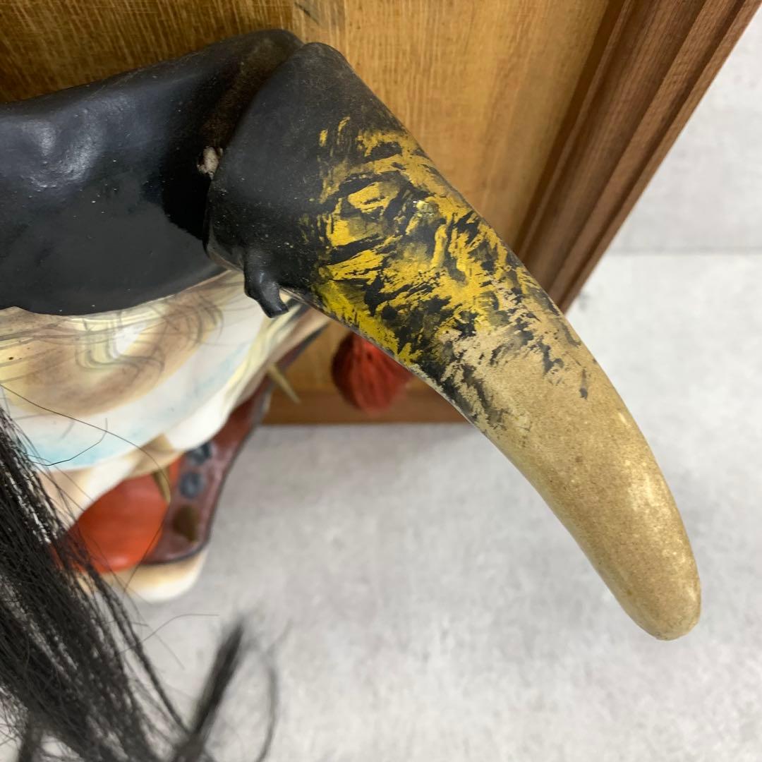 神楽面 般若 神楽 竹山作 壁掛け 額 魔除 伝統工芸 能面