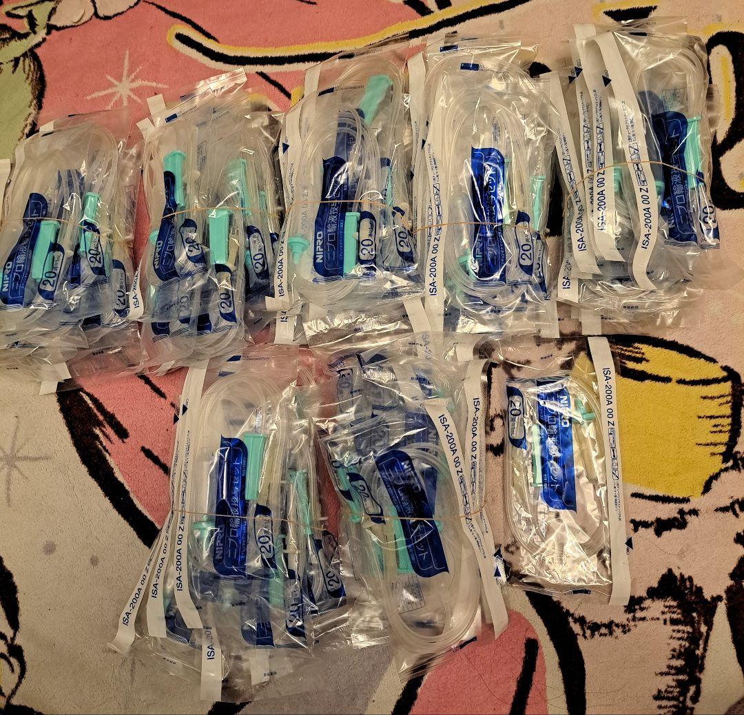 二プロ輸液投与セット 80セット+　ラクテック液１４個　針２８個